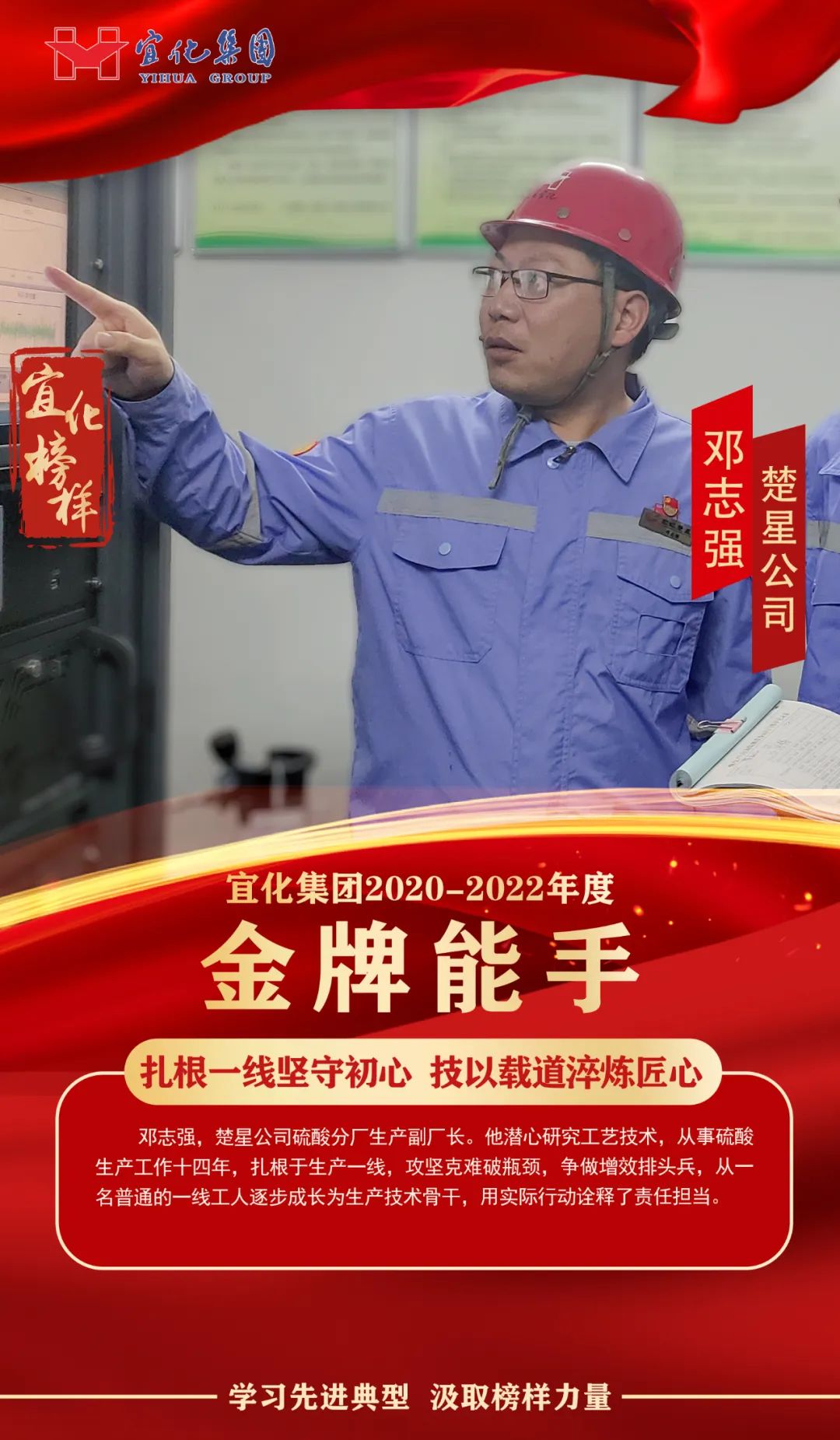 【宜化榜樣】金牌能手鄧志強(qiáng)：扎根一線堅(jiān)守初心，技以載道淬煉匠心